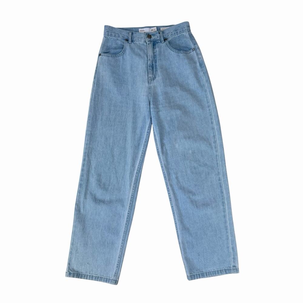 Afends Organic Cotton & Hemp Blend Jeans Light Wash, Size 26